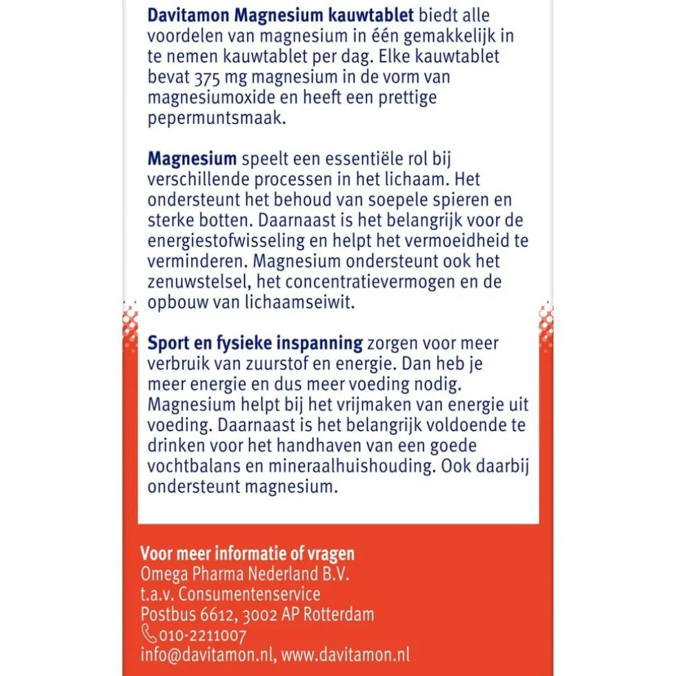 Davitamon Magnesium Kauwtabletten