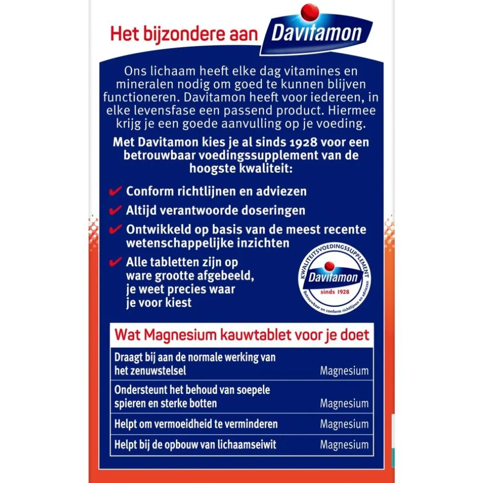 Davitamon Magnesium Kauwtabletten
