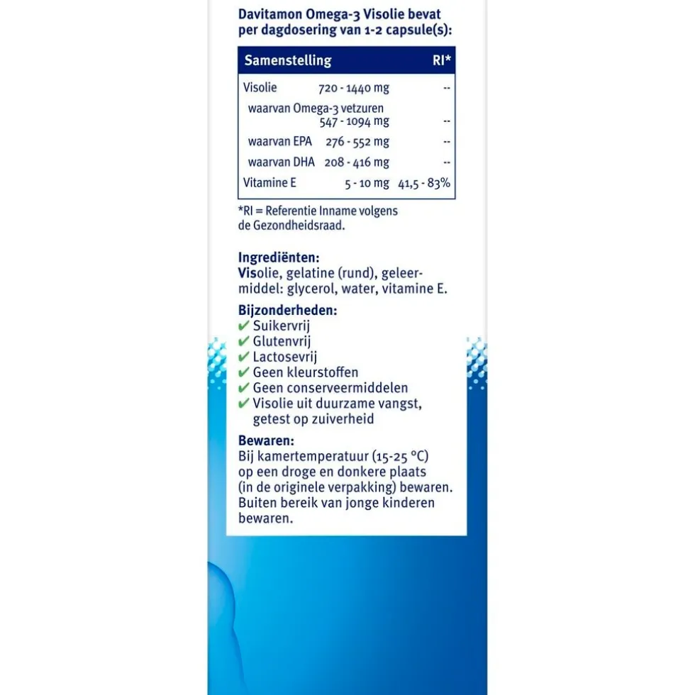 Davitamon Omega-3 Visolie 60 Capsules