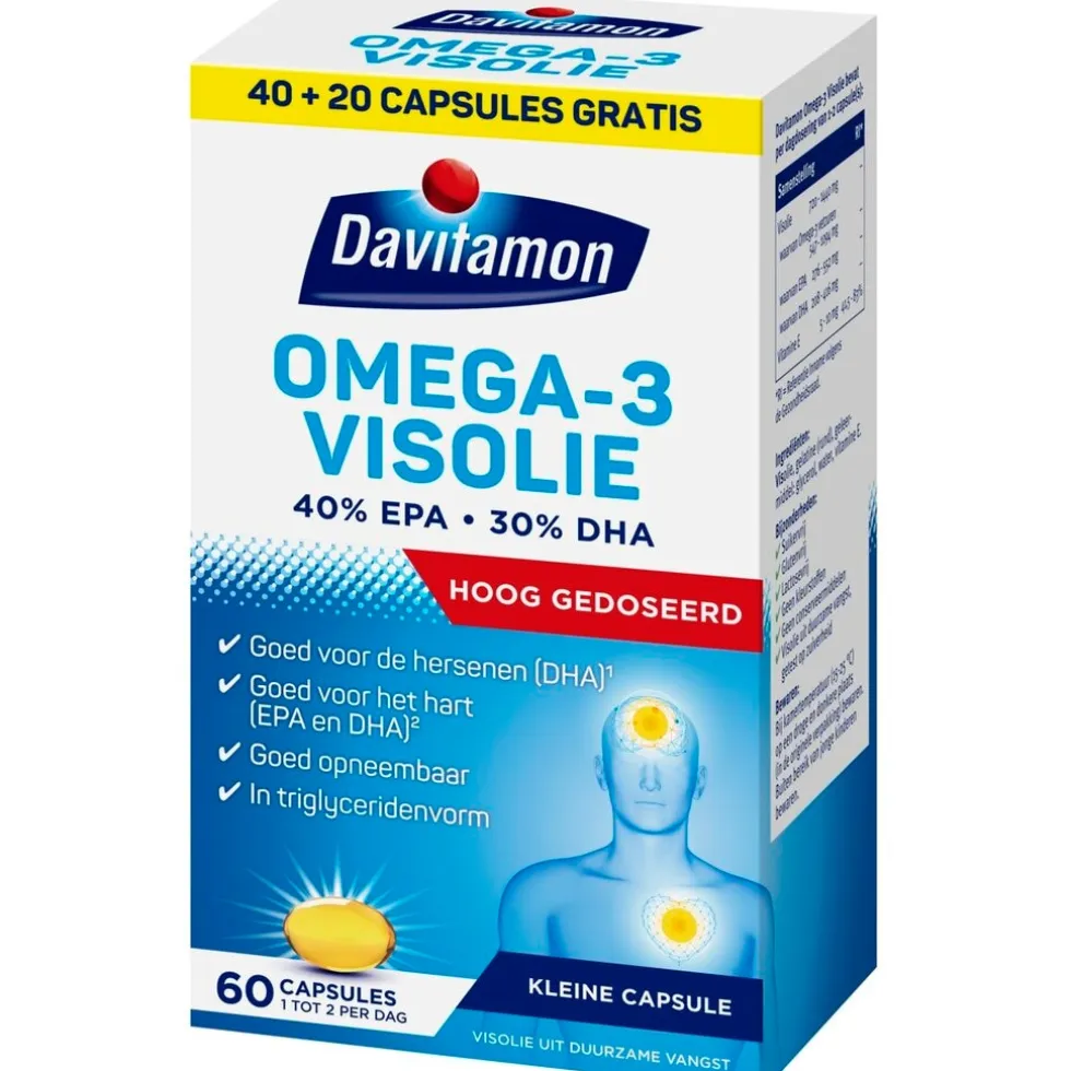 Davitamon Omega-3 Visolie 60 Capsules