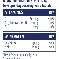 Davitamon Vitamine C Forte + Extra D3 Time-Release Tabletten