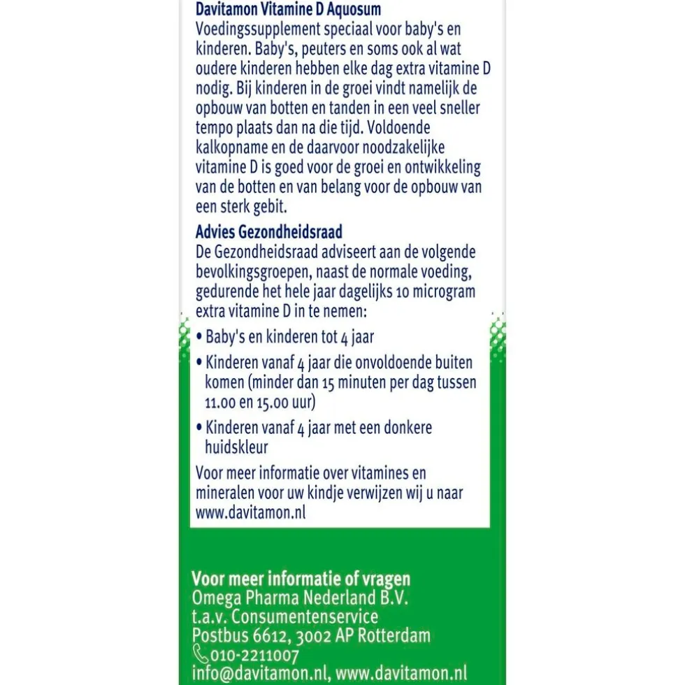 Davitamon Vitamine D Aquosum Baby en Kind