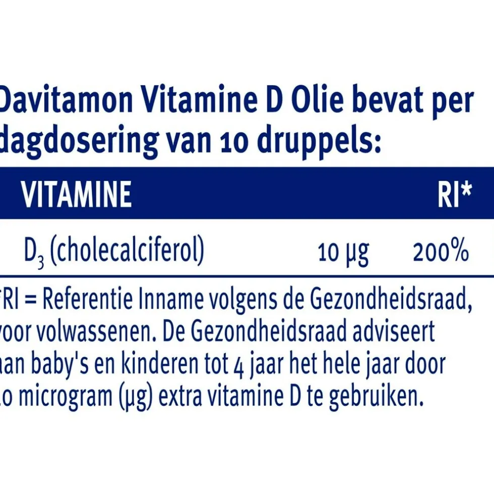 Davitamon Vitamine D Olie voor Baby en Kind