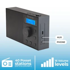 Denver DAB51B DAB+/FM Nood-Radio met Bluetooth