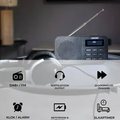 Denver DAB42B Noodradio DAB+/FM-radio met Bluetooth