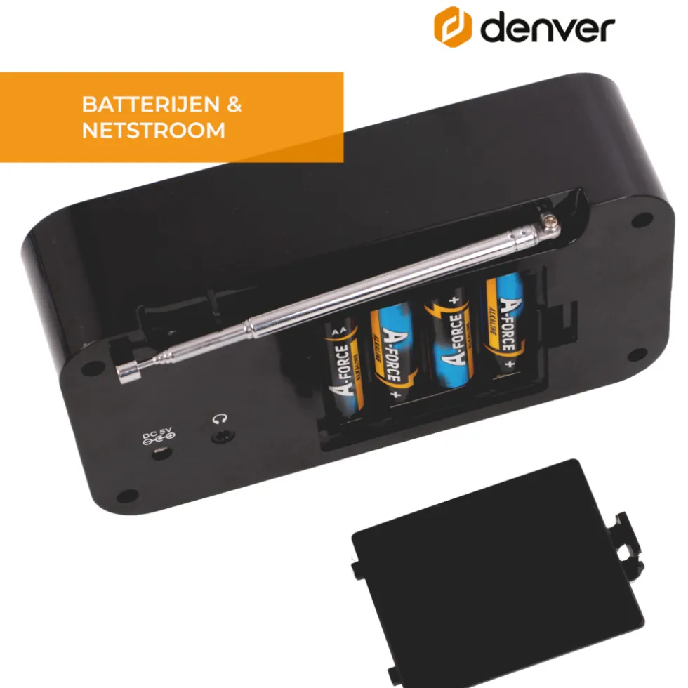 Denver DAB42B Noodradio DAB+/FM-radio met Bluetooth