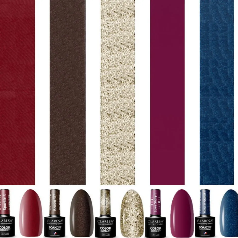 Dermarolling Gift Set Gellak Claresa 5 kleuren