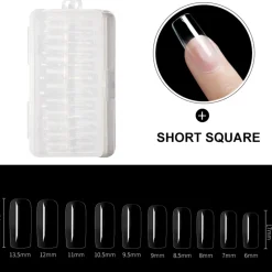 Dermarolling Nageltips Short Square