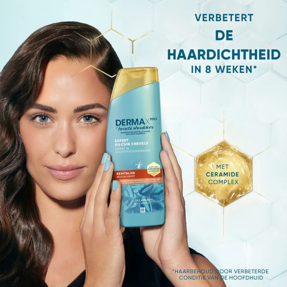 DermaXPro by Head & Shoulders Revitaliseert Antiroosshampoo