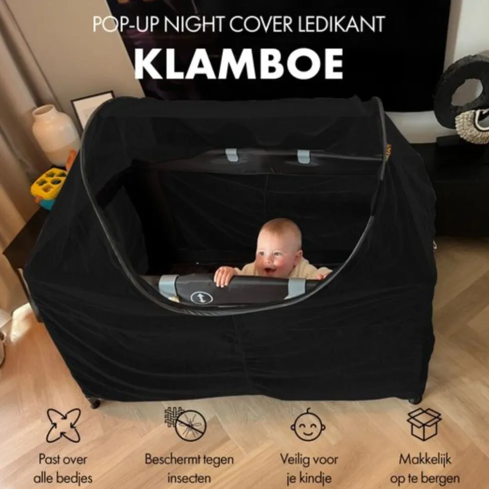 Deryan Universeel Verduisterende Klamboe voor Campingbed