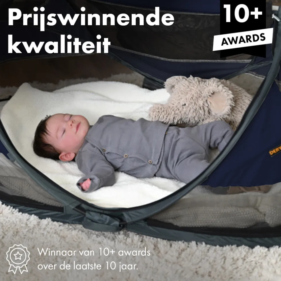 Deryan Baby Luxe Campingbedje Inclusief zelfopblaasbare matras