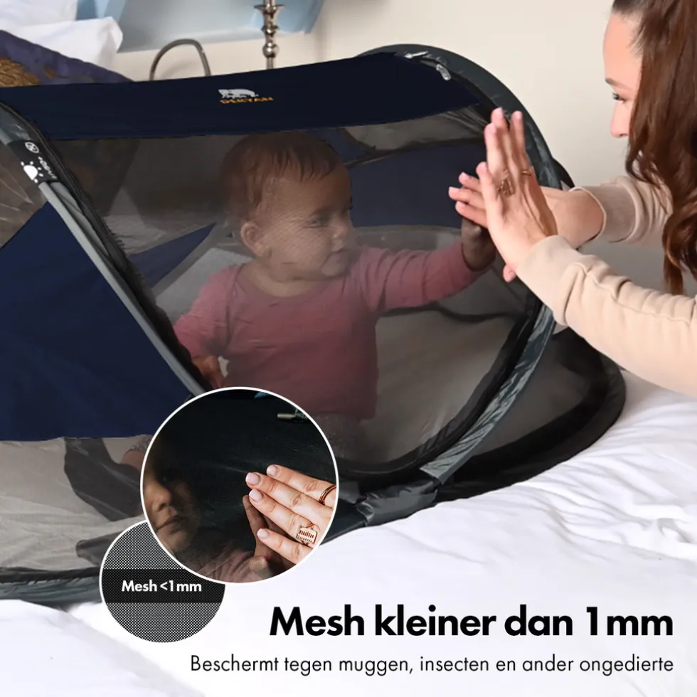 Deryan Baby Luxe Campingbedje Inclusief zelfopblaasbare matras