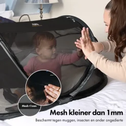 Deryan Baby Luxe Campingbedje – Inclusief zelfopblaasbare matras