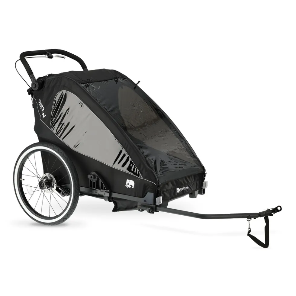 Deryan Fietskar V2 Wandelwagen en hardloopkinderwagen 2 persoons