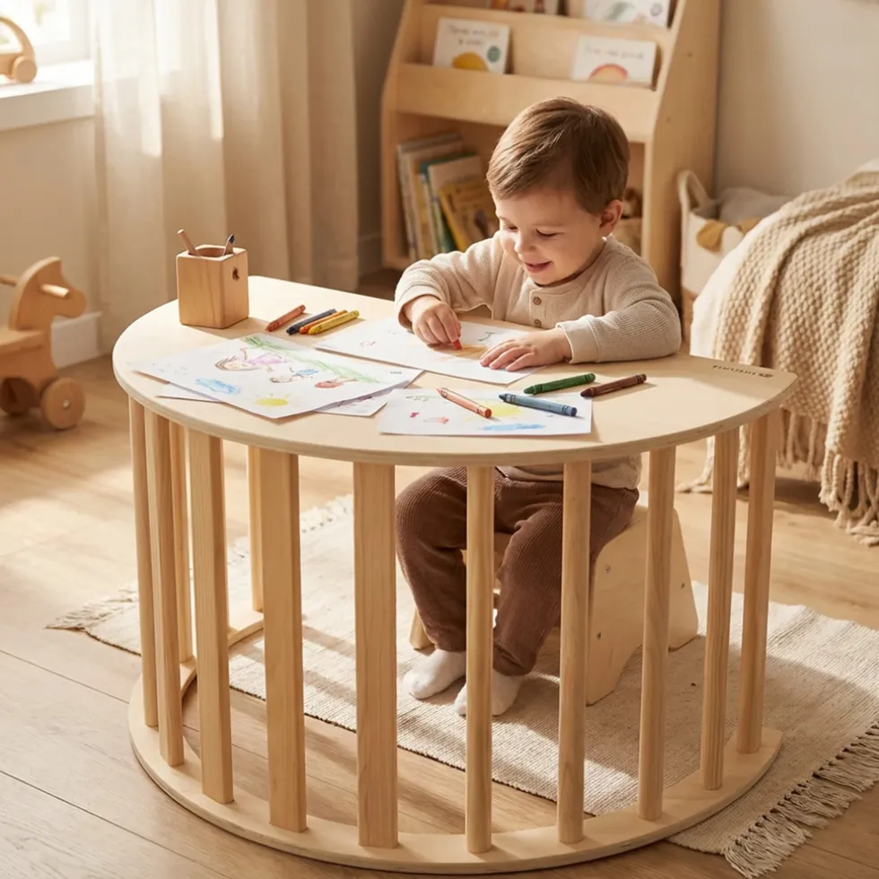 Deryan Houten Klimboog Inclusief Kussen Montessori Klimrek En Tekentafel