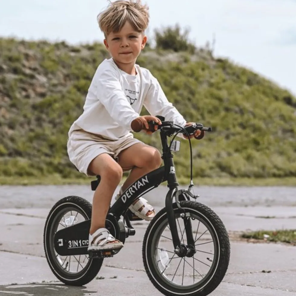 Deryan Kinderfiets 12 Inch Loopfiets 3 in 1
