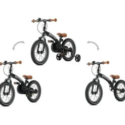 Deryan Kinderfiets 12 Inch Loopfiets 3 in 1