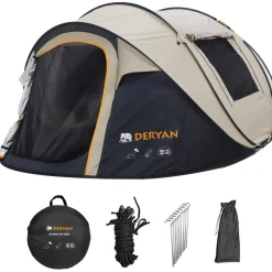 Deryan Luxe Pop-Up Tent 4P UV50+ 5000mm