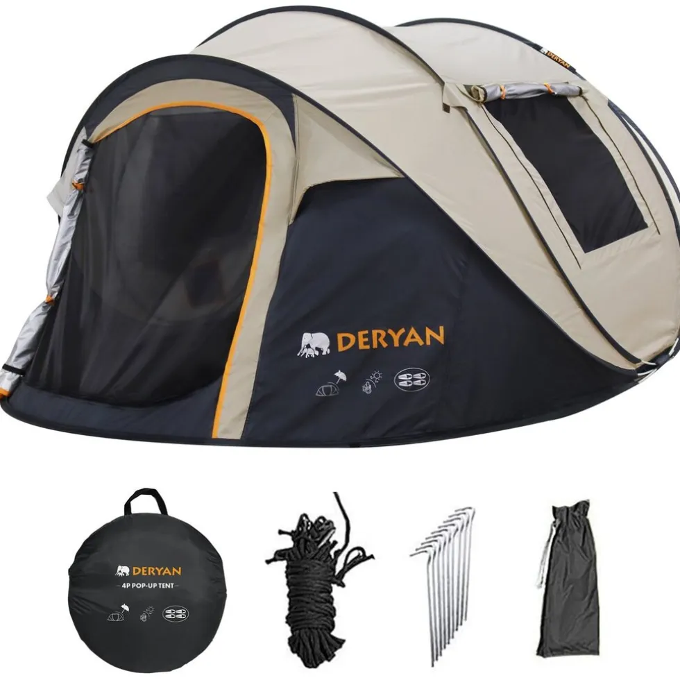 Deryan Luxe Pop-Up Tent 4P UV50+ 5000mm