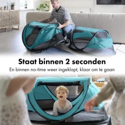 Deryan Peuter Luxe Campingbedje met Zelfopblaasbare Matras