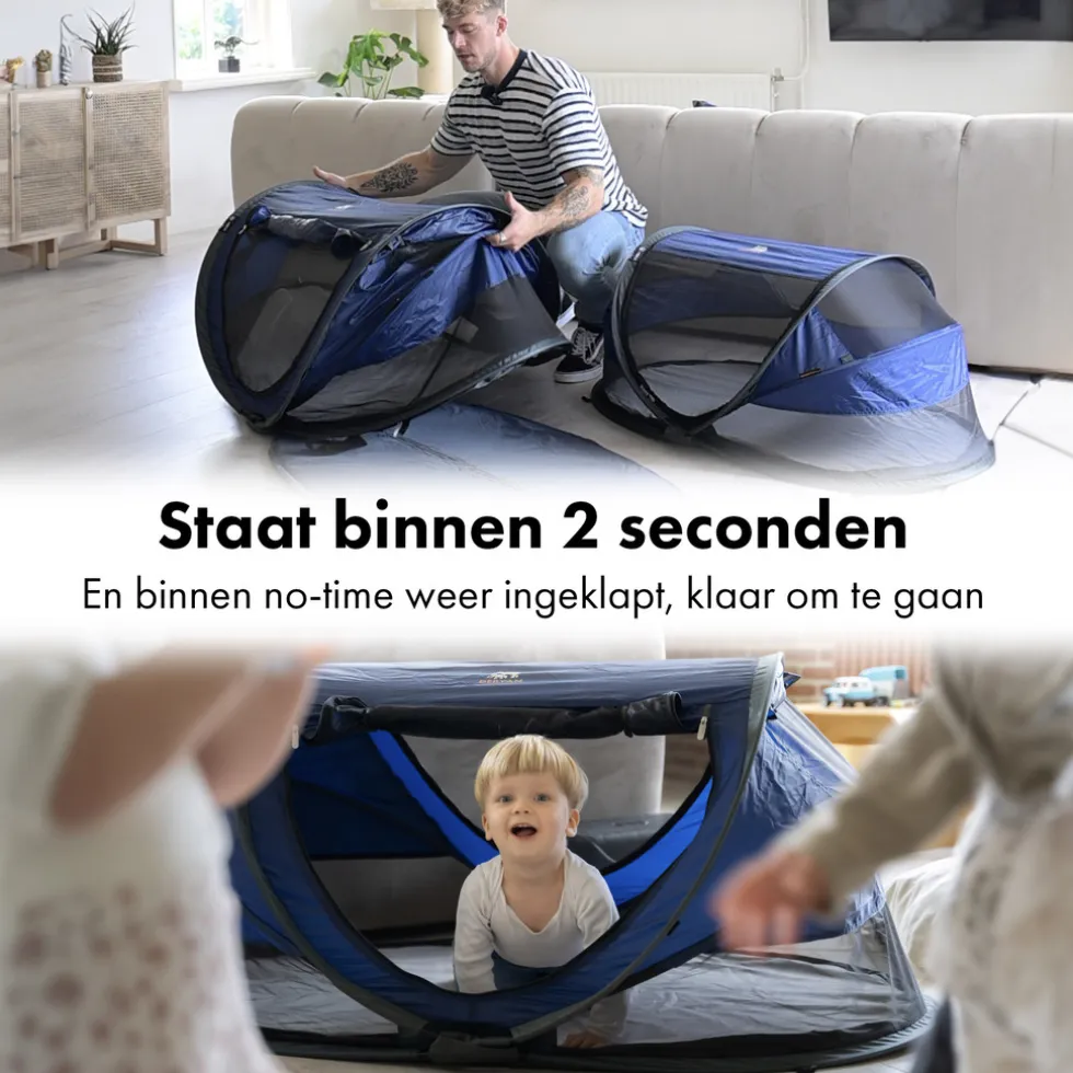 Deryan Peuter Luxe Campingbedje Inclusief zelfopblaasbare matras