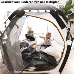 Deryan Up To Go Kinderbox Draagbare Kinderbox Pop Up Reisbox Strandtent Cream