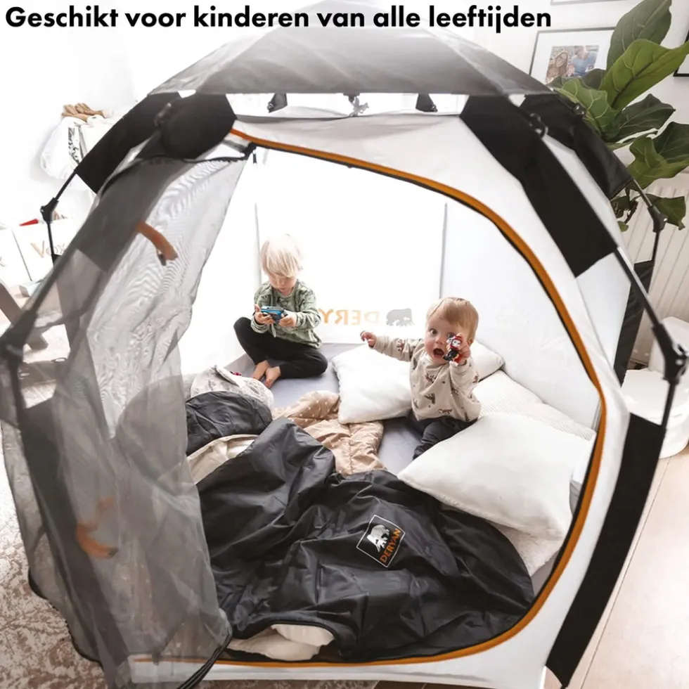 Deryan Up To Go Kinderbox Draagbare Kinderbox Pop Up Reisbox Strandtent Cream