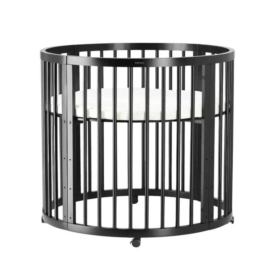 Deryan Willow Box Ronde Houten Speelbox Inclusief Matras