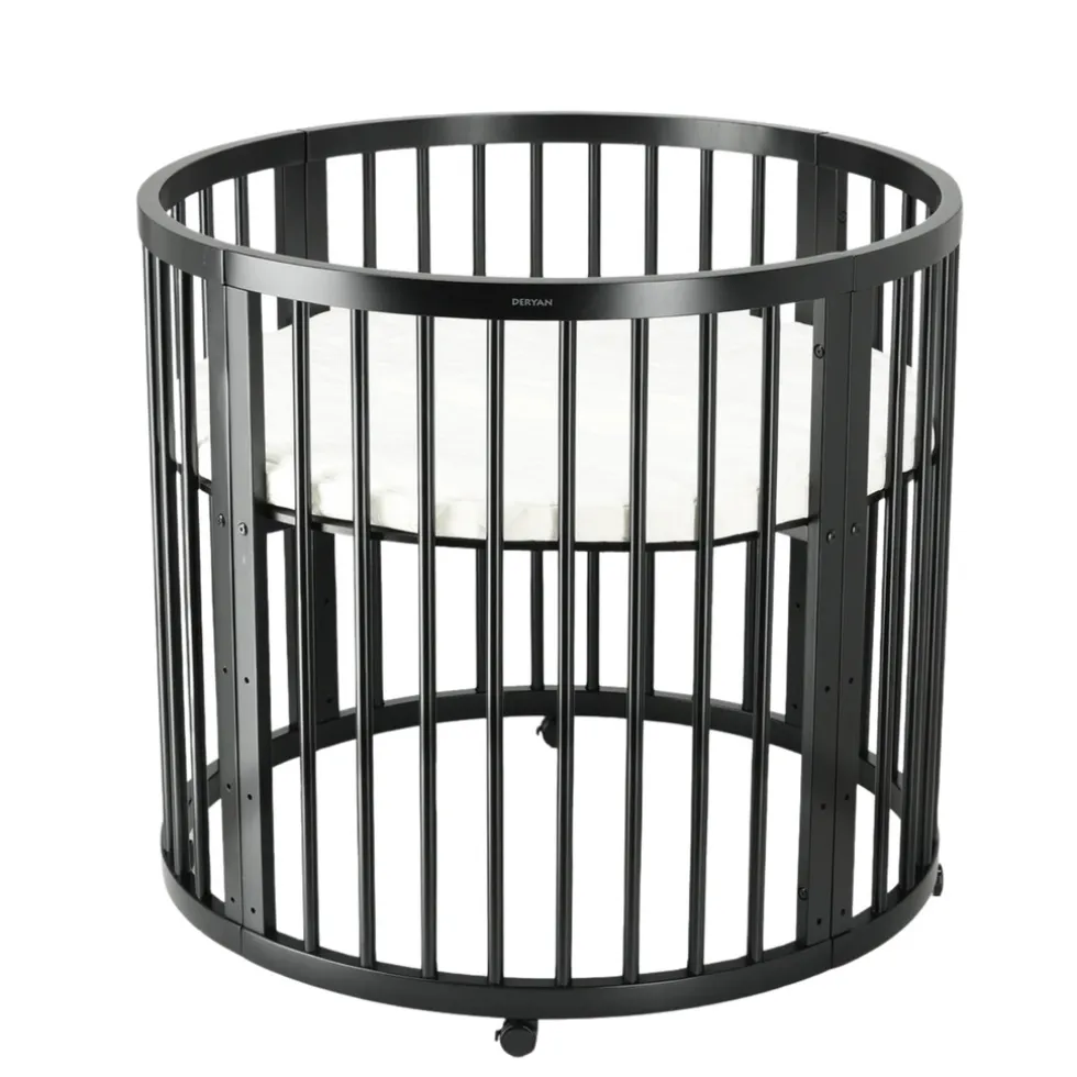 Deryan Willow Box Ronde Houten Speelbox Inclusief Matras