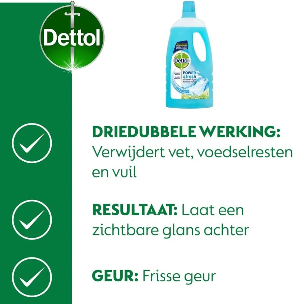 Dettol Power & Fresh Katoenfris Allesreininger