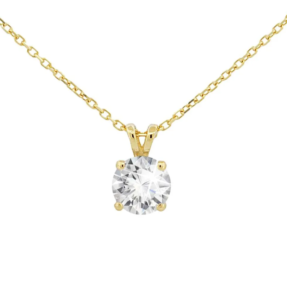 Di Lusso 14K Gouden Collier met hanger – 0.40 ct Lab Grown Diamant