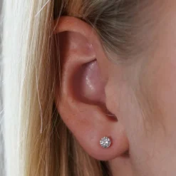 Di Lusso 14K Gouden Oorstekers – 0.40 ct Lab Grown Diamant