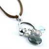 Di Lusso Suèdine collier met zilveren hanger
