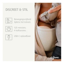 Difrax Elektrische Handsfree Borstkolf