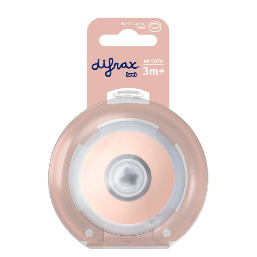 Difrax Mammafeel Slow 3+M Flessenspeen