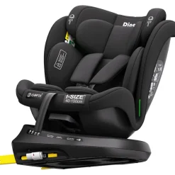 Ding Aiden Black 40-150 cm 360° i-Size Autostoel