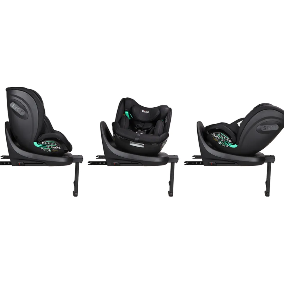 Ding Fynn Black 40-150 cm 360° i-Size Autostoel