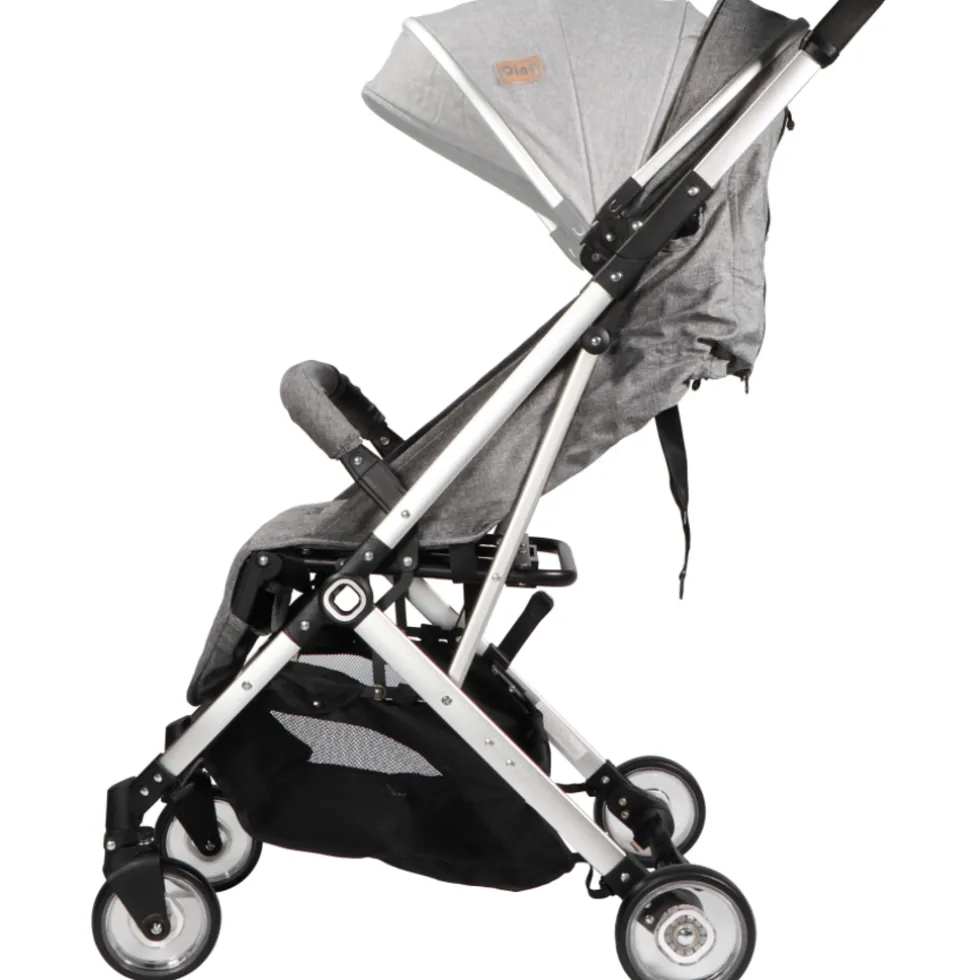 Ding Vivo Grey/Silver Wandelwagen