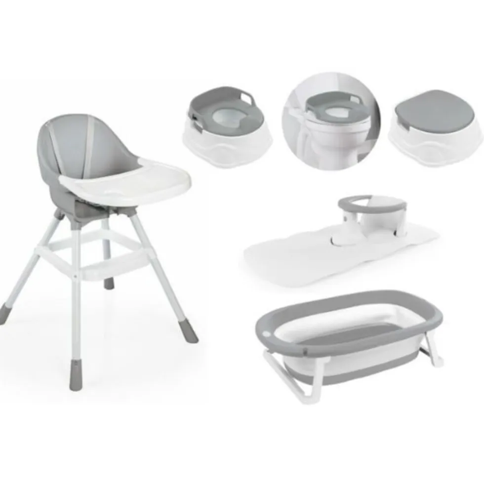 Dolu Baby Bad & Kinderstoel 6-delig Set