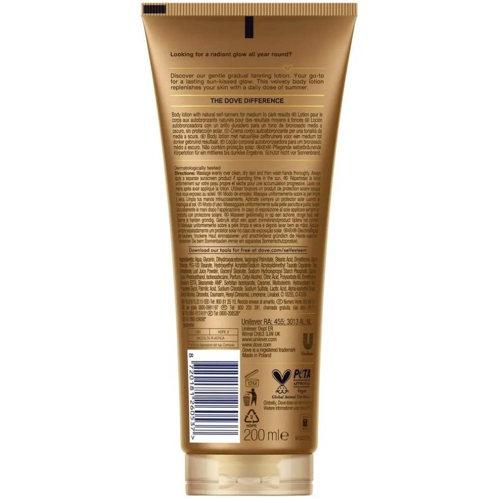 Dove DermaSpa Summer Revived Dark Bodylotion