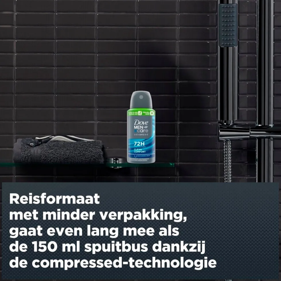 Dove Men+Care Clean Comfort Compressed Antitranspirant Spray