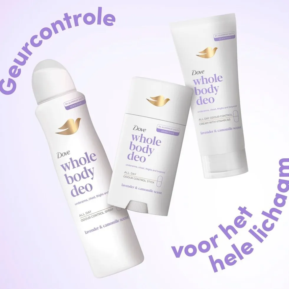 Dove Whole Body Lavender & Camomile Deodorant Cream