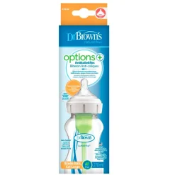 Dr. Brown's Options+ 1+M Antikoliekfles met Brede Hals