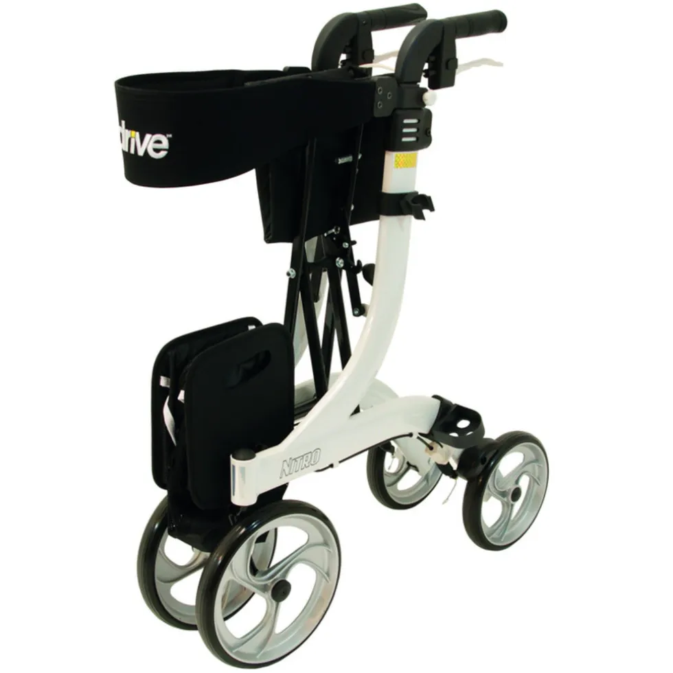 Drive rollator nitro lichtgewicht met rugband en tas opklapbaar