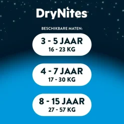 DryNites Boys 8-13 Jaar Nachtbroekjes