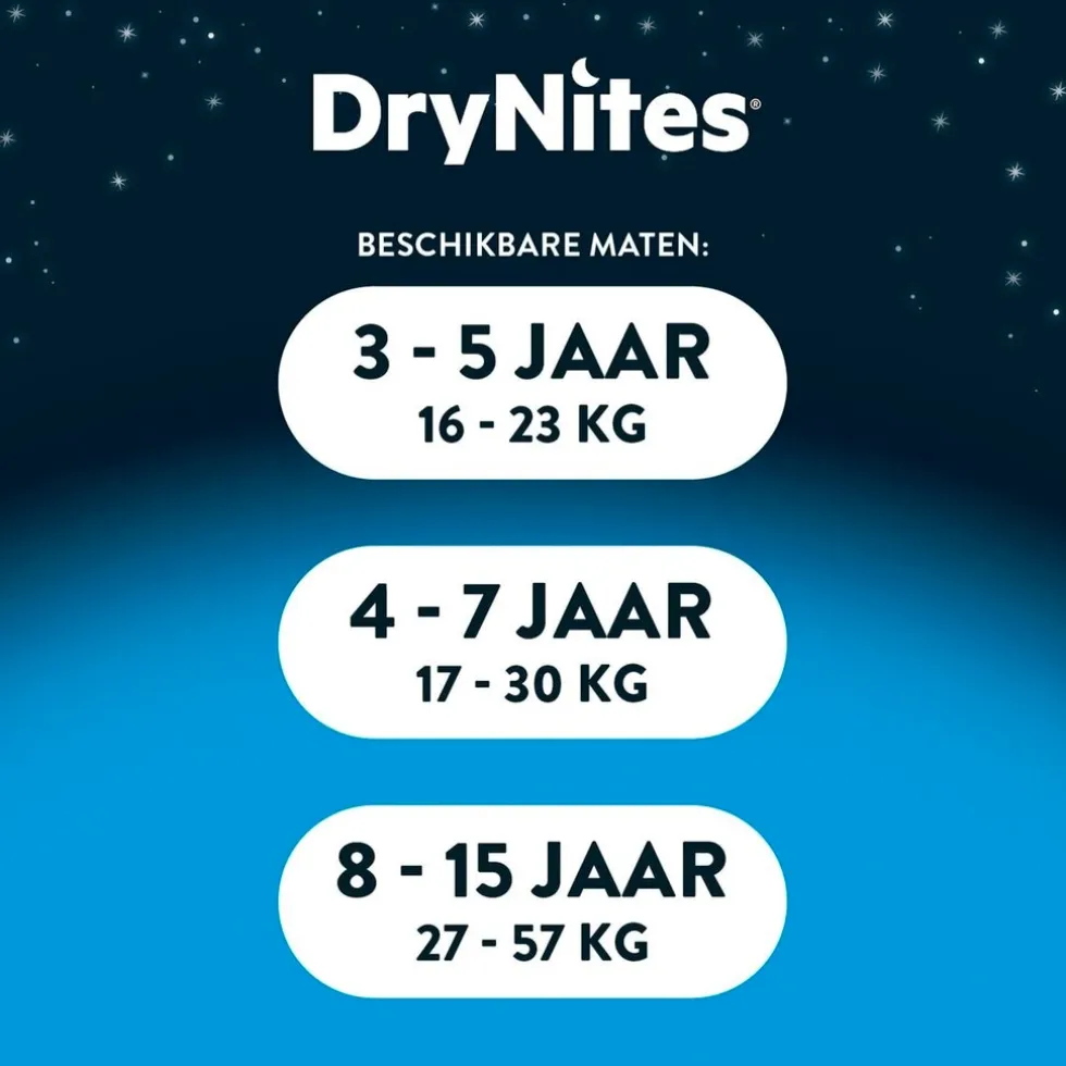 DryNites Boys 8-13 Jaar Nachtbroekjes