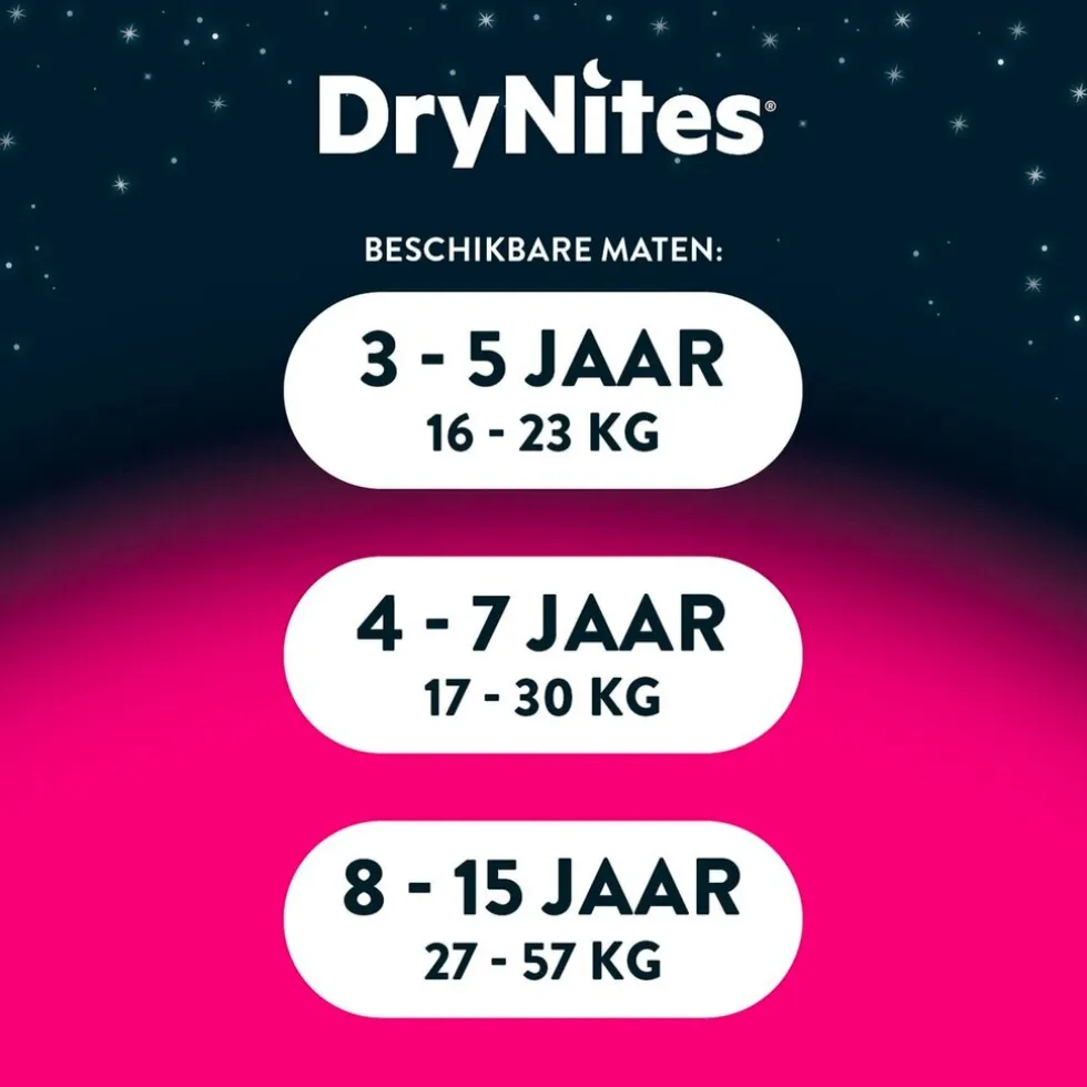 DryNites Girls 4-7 Jaar Nachtbroekjes