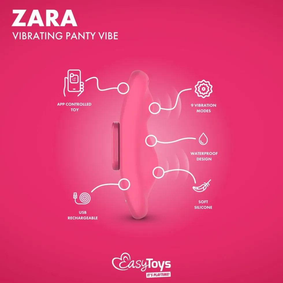 EasyConnect Panty Vibrator Zara Bediening met App