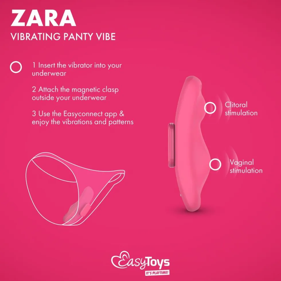 EasyConnect Panty Vibrator Zara Bediening met App
