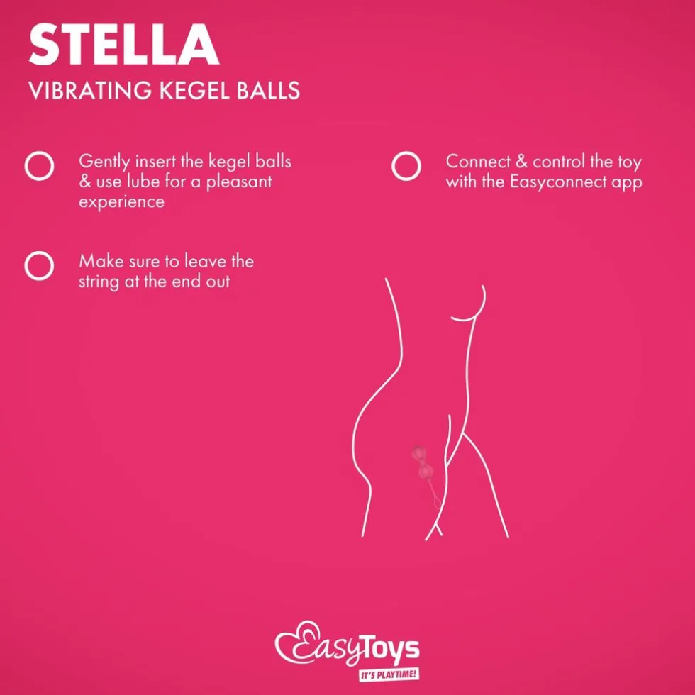 EasyConnect Vibrerende Kegel Balletjes Stella Bediening met App